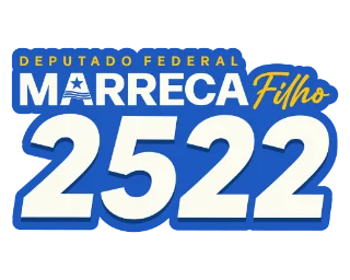 Logo com o número 2522 em branco